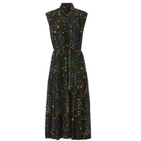 Joseph Ines Hofmann Copenhagen Silk Floral Print Dress Size 42 - Picture 6 of 6